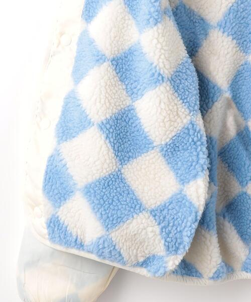 green label relaxing（グリーンレーベルリラクシング）の「TJ 総柄 タマボア ブルゾン 110cm-130cm（その他アウター・キッズ・ライトブルー/オフホワイト/ライラック・S130/XS110）」の14枚目の写真