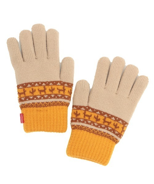 チチカカ（チチカカ）の「アニマルボーダー手袋（手袋・レディース・ベージュ/ブラック/グレー・FREE）」の8枚目の写真
