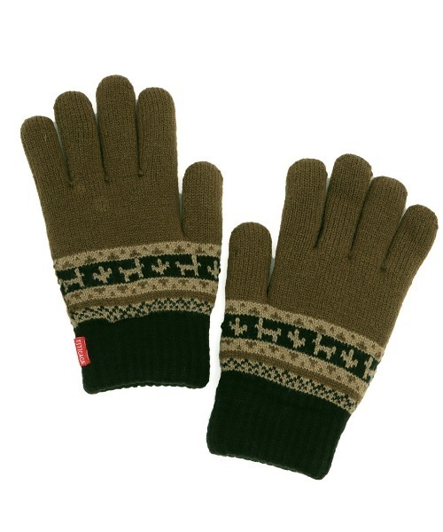 チチカカ（チチカカ）の「アニマルボーダー手袋（手袋・レディース・ベージュ/ブラック/グレー・FREE）」の7枚目の写真