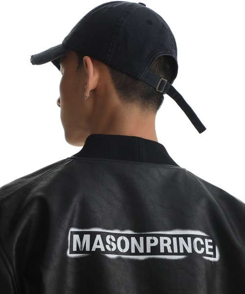 MASONPRINCE（メイソンプリンス）の「ショート丈 MA-1風 PUレザーJKT 