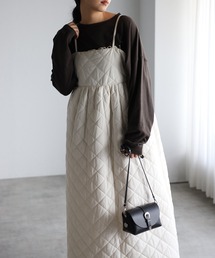 r. | ダイヤキルト キャミワンピース(ジャンパースカート)