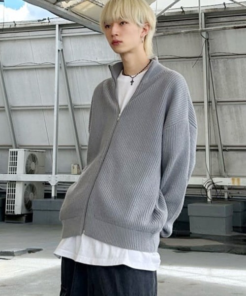 SPINNS(スピンズ)の「【ユニセックスで着用可能】ドライバーズニット プレーン(ニット/セーター・メンズ・ブラック/グレー/チャコール・ONESIZE)」の2枚目の写真