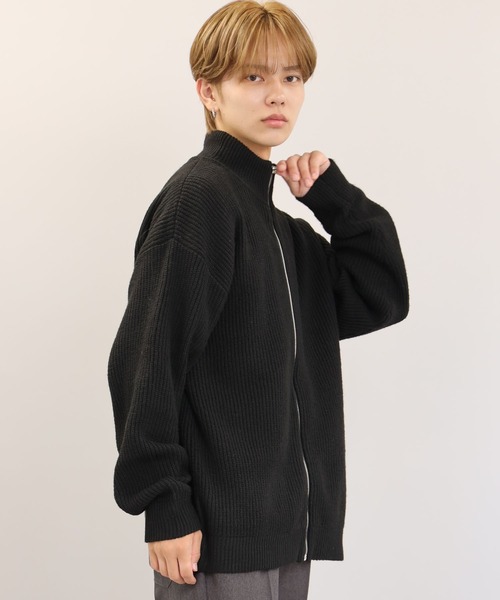 SPINNS(スピンズ)の「【ユニセックスで着用可能】ドライバーズニット プレーン(ニット/セーター・メンズ・ブラック/グレー/チャコール・ONESIZE)」の20枚目の写真