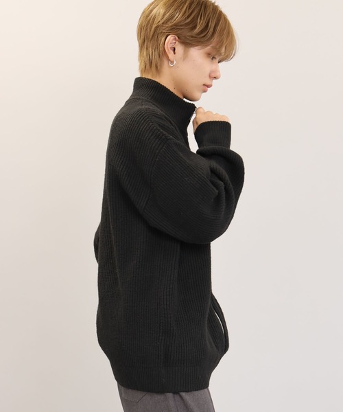 SPINNS(スピンズ)の「【ユニセックスで着用可能】ドライバーズニット プレーン(ニット/セーター・メンズ・ブラック/グレー/チャコール・ONESIZE)」の19枚目の写真