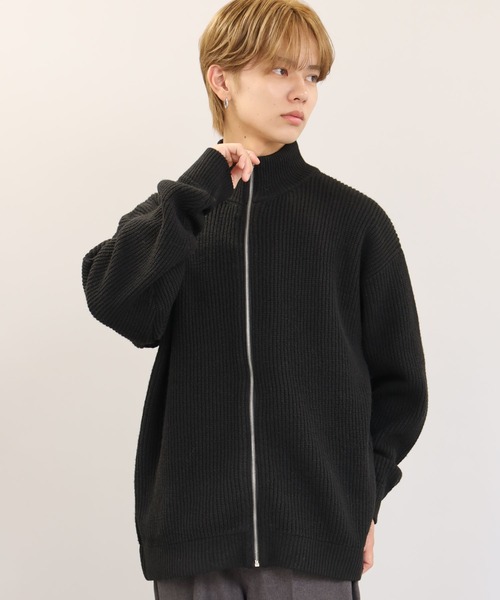 SPINNS(スピンズ)の「【ユニセックスで着用可能】ドライバーズニット プレーン(ニット/セーター・メンズ・ブラック/グレー/チャコール・ONESIZE)」の21枚目の写真