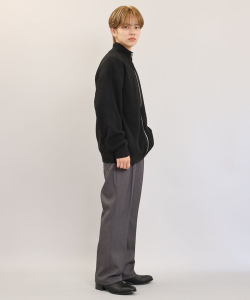 SPINNS(スピンズ)の「【ユニセックスで着用可能】ドライバーズニット プレーン(ニット/セーター・メンズ・ブラック/グレー/チャコール・ONESIZE)」の16枚目の写真