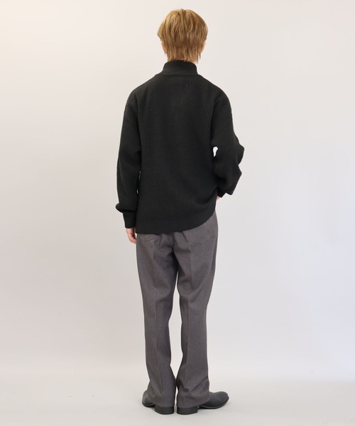 SPINNS(スピンズ)の「【ユニセックスで着用可能】ドライバーズニット プレーン(ニット/セーター・メンズ・ブラック/グレー/チャコール・ONESIZE)」の15枚目の写真