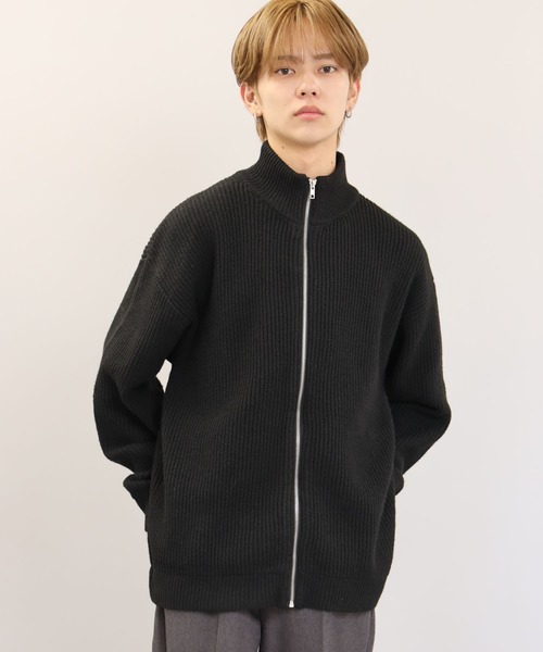 SPINNS(スピンズ)の「【ユニセックスで着用可能】ドライバーズニット プレーン(ニット/セーター・メンズ・ブラック/グレー/チャコール・ONESIZE)」の11枚目の写真