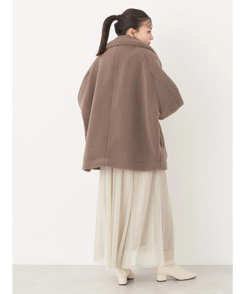 earth music&ecology(アースミュージックアンドエコロジー)の「2WAY ボアブルゾン(ブルゾン・レディース・アイボリー/モカ/ブルー・FREE)」の14枚目の写真