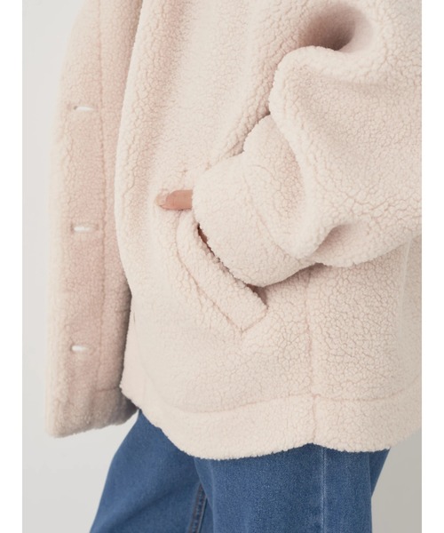 earth music&ecology(アースミュージックアンドエコロジー)の「2WAY ボアブルゾン(ブルゾン・レディース・アイボリー/モカ/ブルー・FREE)」の22枚目の写真