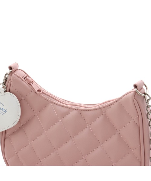 JENNI（ジェニィ）の「ミニポーチ付きキルティングショルダー（ショルダーバッグ・キッズ・ピンク/オフホワイト/ブラック・F）」の16枚目の写真