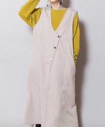 アシメステッチジャンパースカート