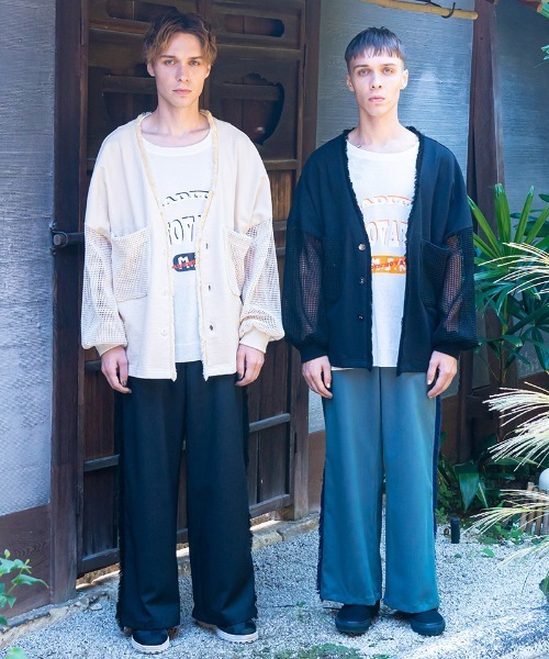 masterkey（マスターキー）の「mcg3373-CHILL ドルマンカーディガン（カーディガン/ボレロ・メンズ・イエロー/キナリ/ブラック・1/2）」の6枚目の写真