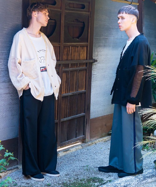 masterkey（マスターキー）の「mcg3373-CHILL ドルマンカーディガン（カーディガン/ボレロ・メンズ・イエロー/キナリ/ブラック・1/2）」の7枚目の写真