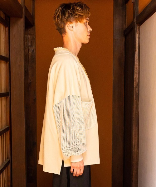 masterkey（マスターキー）の「mcg3373-CHILL ドルマンカーディガン（カーディガン/ボレロ・メンズ・イエロー/キナリ/ブラック・1/2）」の14枚目の写真