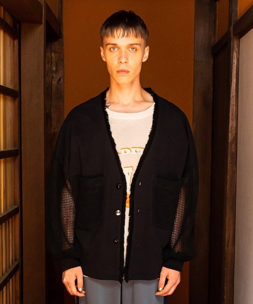 masterkey（マスターキー）の「mcg3373-CHILL ドルマンカーディガン（カーディガン/ボレロ・メンズ・イエロー/キナリ/ブラック・1/2）」の16枚目の写真