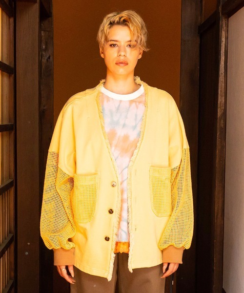 masterkey（マスターキー）の「mcg3373-CHILL ドルマンカーディガン（カーディガン/ボレロ・メンズ・イエロー/キナリ/ブラック・1/2）」の19枚目の写真
