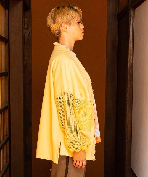 masterkey（マスターキー）の「mcg3373-CHILL ドルマンカーディガン（カーディガン/ボレロ・メンズ・イエロー/キナリ/ブラック・1/2）」の20枚目の写真