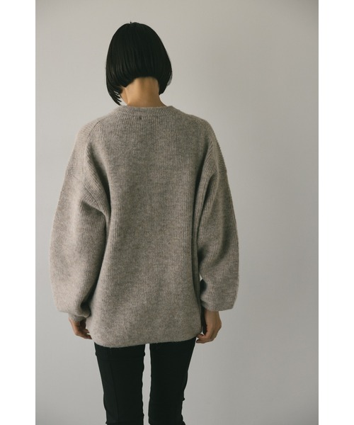 STYLEMIXER（スタイルミキサー）の「コクーンシルエットニット（ニット/セーター・レディース・ブラック/ピンク/ベージュ・FREE）」の11枚目の写真