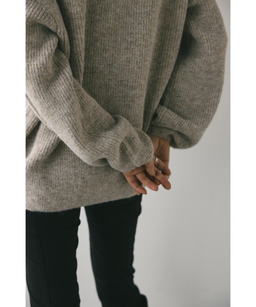 STYLEMIXER（スタイルミキサー）の「コクーンシルエットニット（ニット/セーター・レディース・ブラック/ピンク/ベージュ・FREE）」の13枚目の写真