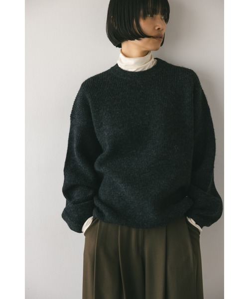 STYLEMIXER（スタイルミキサー）の「コクーンシルエットニット（ニット/セーター・レディース・ブラック/ピンク/ベージュ・FREE）」の15枚目の写真