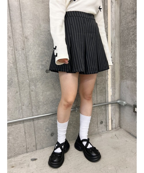 PHILLY(フィリー)の「リボンボリュームソールシューズ(ドレスシューズ・レディース・ブラック/ホワイト・SMALL/MEDIUM)」の8枚目の写真