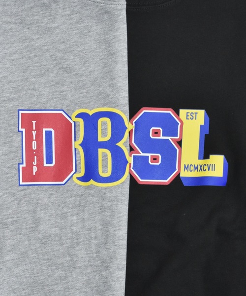 DOUBLE STEAL（ダブルスティール）の「スポーティーDBSL 裏パイルスウェット（スウェット・メンズ・トップグレー/ブラック・LARGE/MEDIUM）」の3枚目の写真