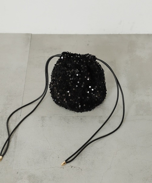 SENSE OF PLACE by URBAN RESEARCH（センスオブプレイスバイアーバンリサーチ）の「スパンコールショルダーバッグ（ショルダーバッグ・レディース・グレー/ブラック/ネイビー・ONE）」の11枚目の写真