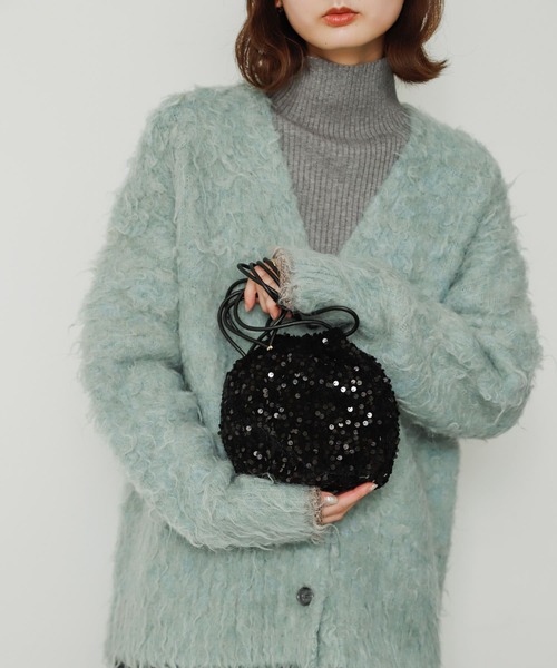 SENSE OF PLACE by URBAN RESEARCH（センスオブプレイスバイアーバンリサーチ）の「スパンコールショルダーバッグ（ショルダーバッグ・レディース・グレー/ブラック/ネイビー・ONE）」の12枚目の写真