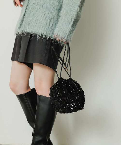 SENSE OF PLACE by URBAN RESEARCH（センスオブプレイスバイアーバンリサーチ）の「スパンコールショルダーバッグ（ショルダーバッグ・レディース・グレー/ブラック/ネイビー・ONE）」の14枚目の写真