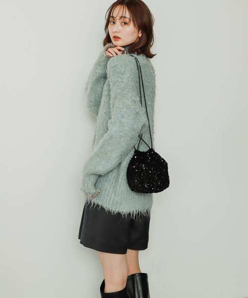 SENSE OF PLACE by URBAN RESEARCH（センスオブプレイスバイアーバンリサーチ）の「スパンコールショルダーバッグ（ショルダーバッグ・レディース・グレー/ブラック/ネイビー・ONE）」の15枚目の写真