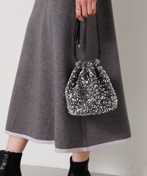 SENSE OF PLACE by URBAN RESEARCH（センスオブプレイスバイアーバンリサーチ）の「スパンコールショルダーバッグ（ショルダーバッグ・レディース・グレー/ブラック/ネイビー・ONE）」の18枚目の写真