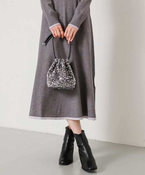 SENSE OF PLACE by URBAN RESEARCH（センスオブプレイスバイアーバンリサーチ）の「スパンコールショルダーバッグ（ショルダーバッグ・レディース・グレー/ブラック/ネイビー・ONE）」の19枚目の写真