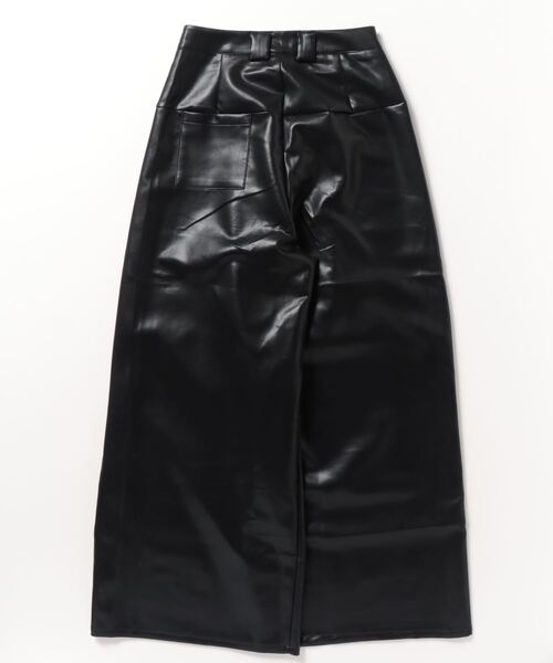 .KOM（ドットコム）の「『.KOM/ドットケーオーエム』レザーライクフレアワイドパンツ【Y】【CN】（その他パンツ・レディース・ブラック・FREE）」の11枚目の写真