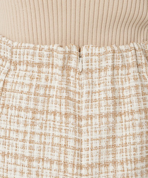 REDYAZEL(レディアゼル)の「ファー付きツィードミニスカート(スカート・レディース・ベージュ/ブラック系その他・FREE)」の8枚目の写真