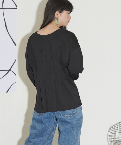 THE YOn(ザヨン)の「前後2WAYダブルZIPウエストタックカーディガン(カーディガン/ボレロ・レディース・ブラック/グレー/アイボリー・FREE)」の13枚目の写真