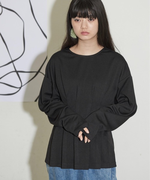 THE YOn(ザヨン)の「前後2WAYダブルZIPウエストタックカーディガン(カーディガン/ボレロ・レディース・ブラック/グレー/アイボリー・FREE)」の21枚目の写真