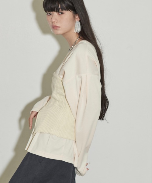 THE YOn(ザヨン)の「前後2WAYダブルZIPウエストタックカーディガン(カーディガン/ボレロ・レディース・ブラック/グレー/アイボリー・FREE)」の7枚目の写真