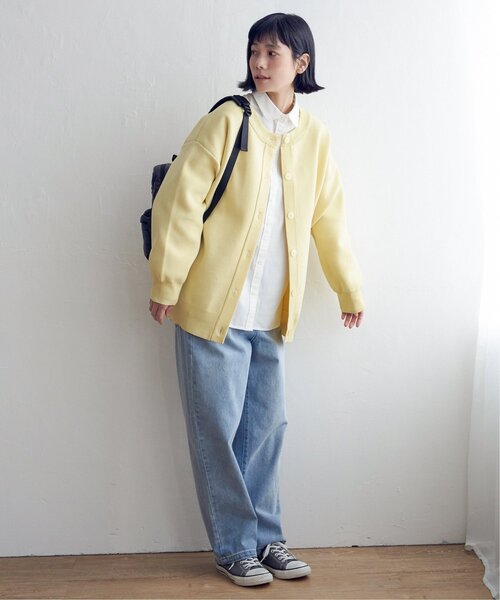 LBC（エルビーシー）の「スポンディッシュコクーンカーディガン（カーディガン/ボレロ・レディース・イエロー/オフホワイト/ブルー・M）」の13枚目の写真