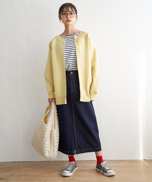 LBC（エルビーシー）の「スポンディッシュコクーンカーディガン（カーディガン/ボレロ・レディース・イエロー/オフホワイト/ブルー・M）」の16枚目の写真