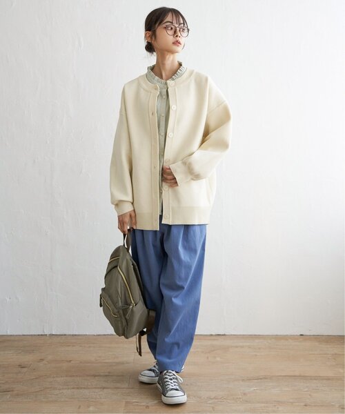 LBC（エルビーシー）の「スポンディッシュコクーンカーディガン（カーディガン/ボレロ・レディース・イエロー/オフホワイト/ブルー・M）」の17枚目の写真