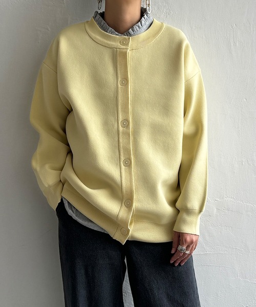 LBC（エルビーシー）の「スポンディッシュコクーンカーディガン（カーディガン/ボレロ・レディース・イエロー/オフホワイト/ブルー・M）」の3枚目の写真