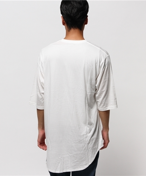 WEGO（ウィゴー）の「WEGO/無地ロングカットソー（Tシャツ/カットソー・メンズ・ブラック/ホワイト・LARGE/MEDIUM）」の5枚目の写真