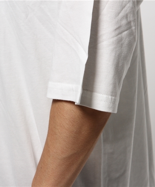 WEGO（ウィゴー）の「WEGO/無地ロングカットソー（Tシャツ/カットソー・メンズ・ブラック/ホワイト・LARGE/MEDIUM）」の7枚目の写真