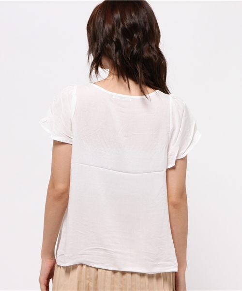 natural couture（ナチュラルクチュール）の「【natural couture NICE CLAUP】カラフル刺繍ブラウス（シャツ/ブラウス・レディース・アイボリー/ネイビー/カーキ・FREE）」の6枚目の写真