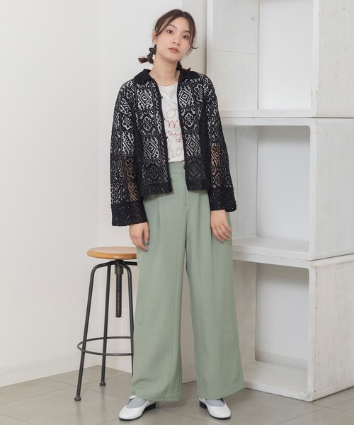 POU DOU DOU（プードゥドゥ）の「タックワイドパンツ（その他パンツ・レディース・ライトブルー/モカ/ライトベージュ・3）」の7枚目の写真