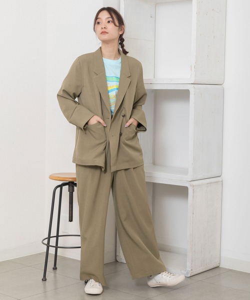 POU DOU DOU（プードゥドゥ）の「タックワイドパンツ（その他パンツ・レディース・ライトブルー/モカ/ライトベージュ・3）」の10枚目の写真