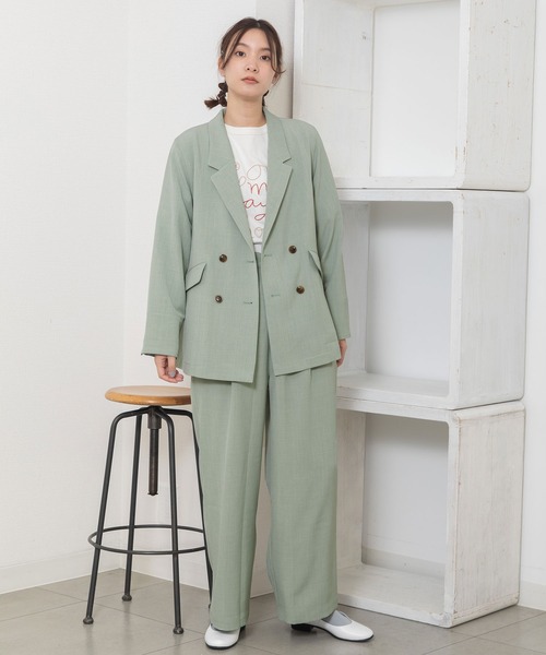 POU DOU DOU（プードゥドゥ）の「タックワイドパンツ（その他パンツ・レディース・ライトブルー/モカ/ライトベージュ・3）」の16枚目の写真