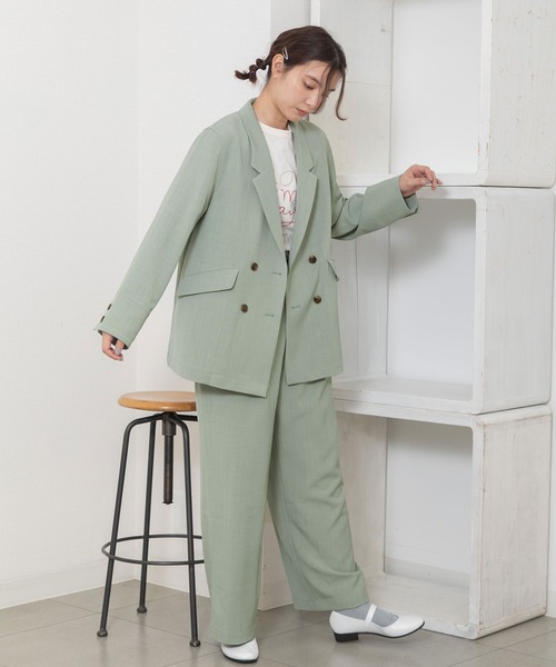 POU DOU DOU（プードゥドゥ）の「タックワイドパンツ（その他パンツ・レディース・ライトブルー/モカ/ライトベージュ・3）」の19枚目の写真