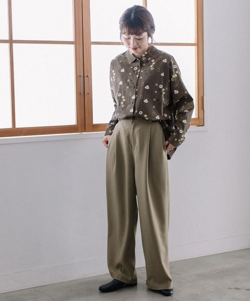 POU DOU DOU（プードゥドゥ）の「タックワイドパンツ（その他パンツ・レディース・ライトブルー/モカ/ライトベージュ・3）」の5枚目の写真